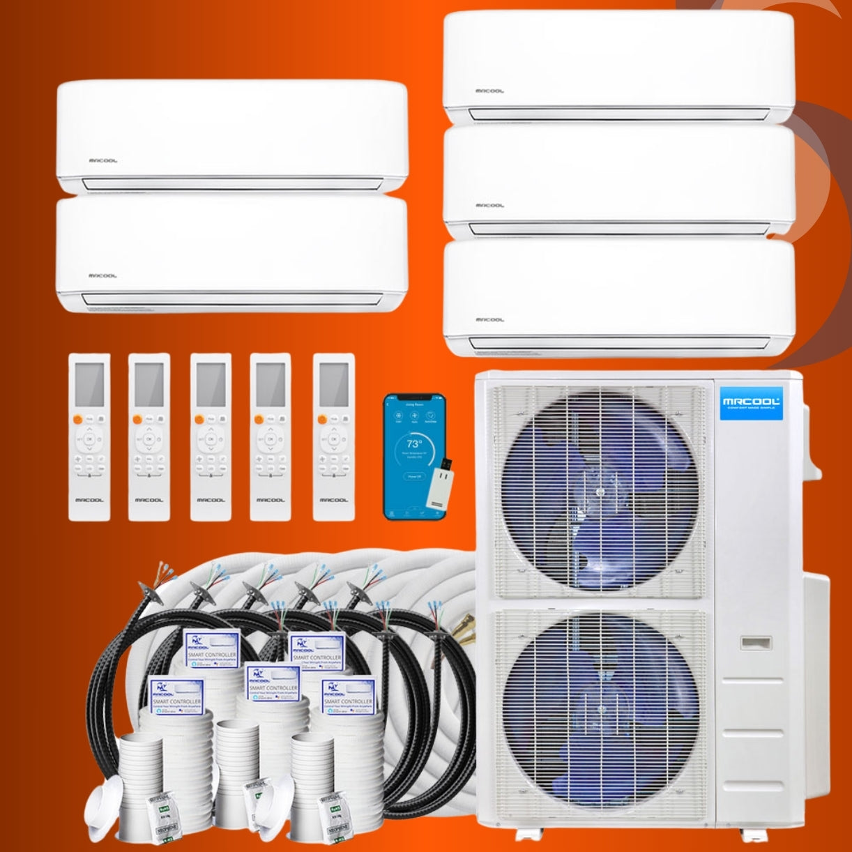 MRCOOL Direct 4th Gen DIY 5 Zone System