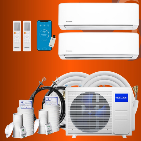 MRCOOL Direct 4th Generation DIY 2 Zone System with air handlers